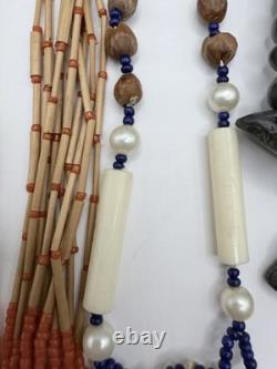 Vintage Less Than 925 Or Non-Sterling Silver Native American Necklace Lot