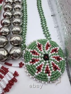 Vintage Less Than 925 Or Non-Sterling Silver Native American Necklace Lot