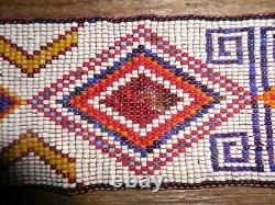Vintage Loom Beaded 28 Bandolier Native American Indian Belt