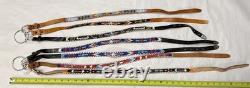 Vintage Lot Of 7 Native American Bead Belts Leather