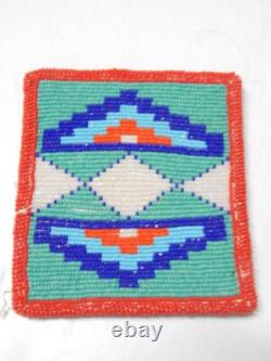 Vintage MID Century Yakima Plateau Indian Beaded Both Sides Panel Bag / Pouch