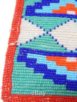 Vintage MID Century Yakima Plateau Indian Beaded Both Sides Panel Bag / Pouch