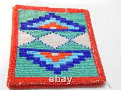 Vintage MID Century Yakima Plateau Indian Beaded Both Sides Panel Bag / Pouch