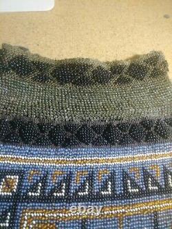 Vintage NATIVE AMERICAN 2 Sided Beaded Bag D1