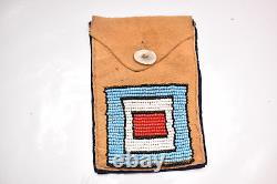 Vintage NATIVE AMERICAN SIOUX Indian BEADED BAG Pouch