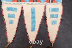 Vintage NATIVE AMERICAN SIOUX PIPE BEADED BAG 17 Long