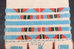 Vintage NATIVE AMERICAN SIOUX PIPE BEADED BAG 17 Long
