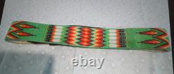 Vintage Native American Beaded Belt with Buckle, length 37 excellent condition