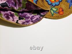 Vintage Native American Beaded Hide Gauntlet Gloves