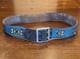Vintage Native American Beaded Leather Belt 35