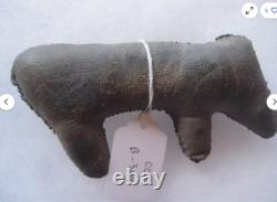 Vintage Native American Beaded Leather Fetish, Bear Amulet, Sb-1024b-304