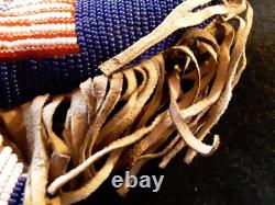 Vintage Native American Beaded Leather Fetish, Eagle Amulet, Sd-112408574