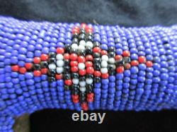 Vintage Native American Beaded Leather Fetish, Horse Amulet, Sd-122103511