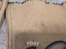 Vintage Native American Beaded Leather Gauntlet Style Gloves