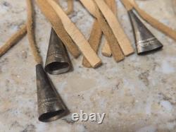 Vintage Native American Beaded Leather Gauntlet Style Gloves