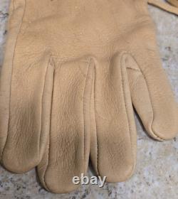 Vintage Native American Beaded Leather Gauntlet Style Gloves