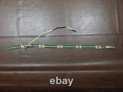 Vintage Native American Beaded Leather Strap Rings Iroquois Great Lakes Style