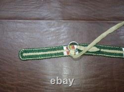 Vintage Native American Beaded Leather Strap Rings Iroquois Great Lakes Style