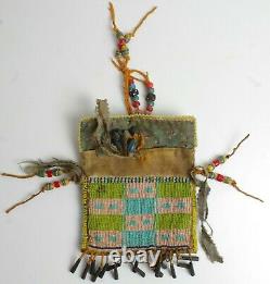 Vintage Native American Beaded Medicine Bag Sioux Lakota