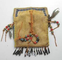 Vintage Native American Beaded Medicine Bag Sioux Lakota