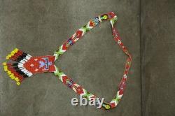 Vintage Native American Beaded Necklace Hand Made