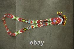 Vintage Native American Beaded Necklace Hand Made