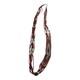Vintage Native American Beaded Necklace with Navajo Rug Pattern