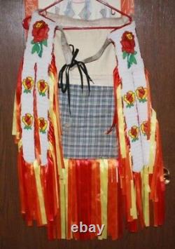 Vintage Native American Beaded Powwow Dance Regalia 11 Pieces Free Shipping