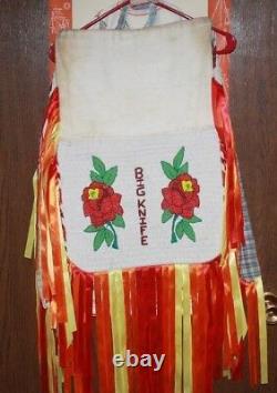 Vintage Native American Beaded Powwow Dance Regalia 11 Pieces Free Shipping