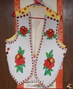 Vintage Native American Beaded Powwow Dance Regalia 11 Pieces Free Shipping