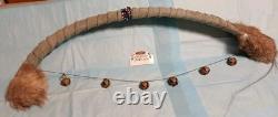Vintage Native American Buffalo Rib Bone Ceremonial Dance Bow. One Of Kind