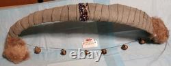 Vintage Native American Buffalo Rib Bone Ceremonial Dance Bow. One Of Kind