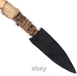 Vintage Native American Ceremonial Beaded Lance Spear 58 Indian Coup Staff