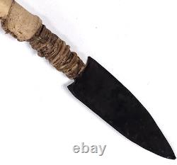 Vintage Native American Ceremonial Beaded Lance Spear 58 Indian Coup Staff