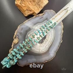 Vintage Native American Chunky Turquoise & Heishi Beads 20 Necklace For Women