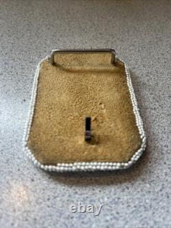 Vintage Native American Hand Beaded Belt Buckle 1970s 80s