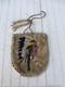 Vintage Native American Handmade Beaded Deerskin Leather Drawstring Pouch Bag