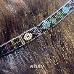 Vintage Native American Handmade Glass Seed Bead Necklace 45 Long 1/4 lb Beads