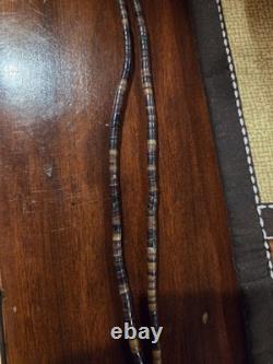 Vintage Native American Heishi Beaded Necklace & Shell Pendant rare