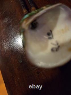 Vintage Native American Heishi Beaded Necklace & Shell Pendant rare
