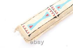 Vintage Native American Indian Beaded Knife Dagger W Sheath Plains Sioux 7