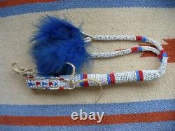 Vintage Native American Indian Beaded Leather Awl Bag