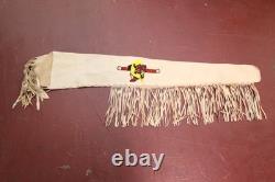 Vintage Native American Indian Sioux Pictorial Beaded Rifle Scabbard Sling Case