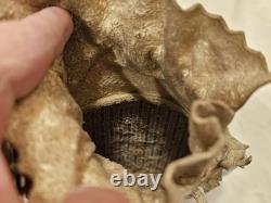 Vintage Native American Indian Suede Beaded Floral Medicine/Tobacco Bag Damaged