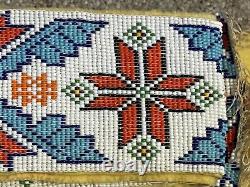 Vintage Native American Lakota Sioux Beaded Sash/Shawl 72 Beadwork READ