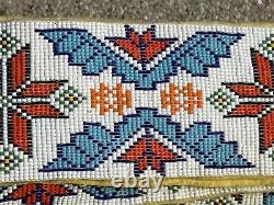 Vintage Native American Lakota Sioux Beaded Sash/Shawl 72 Beadwork READ