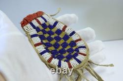 Vintage Native American Medicine Bag Beaded Hand Made