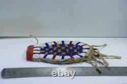 Vintage Native American Medicine Bag Beaded Hand Made