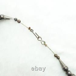 Vintage Native American Navajo 23 Necklace Turquoise Nuggets Sterling Beads 23