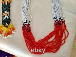 Vintage Native American Navajo & Sioux Beaded Necklaces